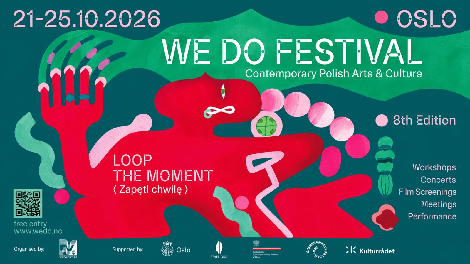 Plakat We Do Festival 2026 w Oslo, odbywającego się od 21 do 25 października