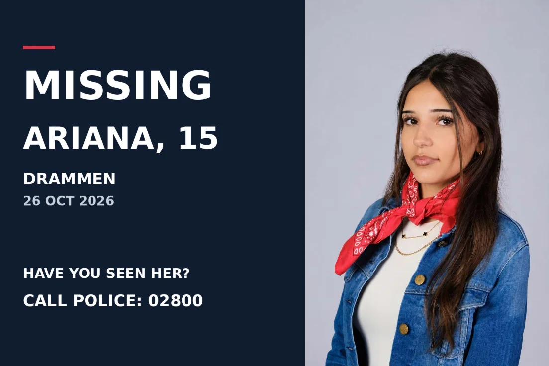 Zaginęła 15-letnia Ariana z Drammen