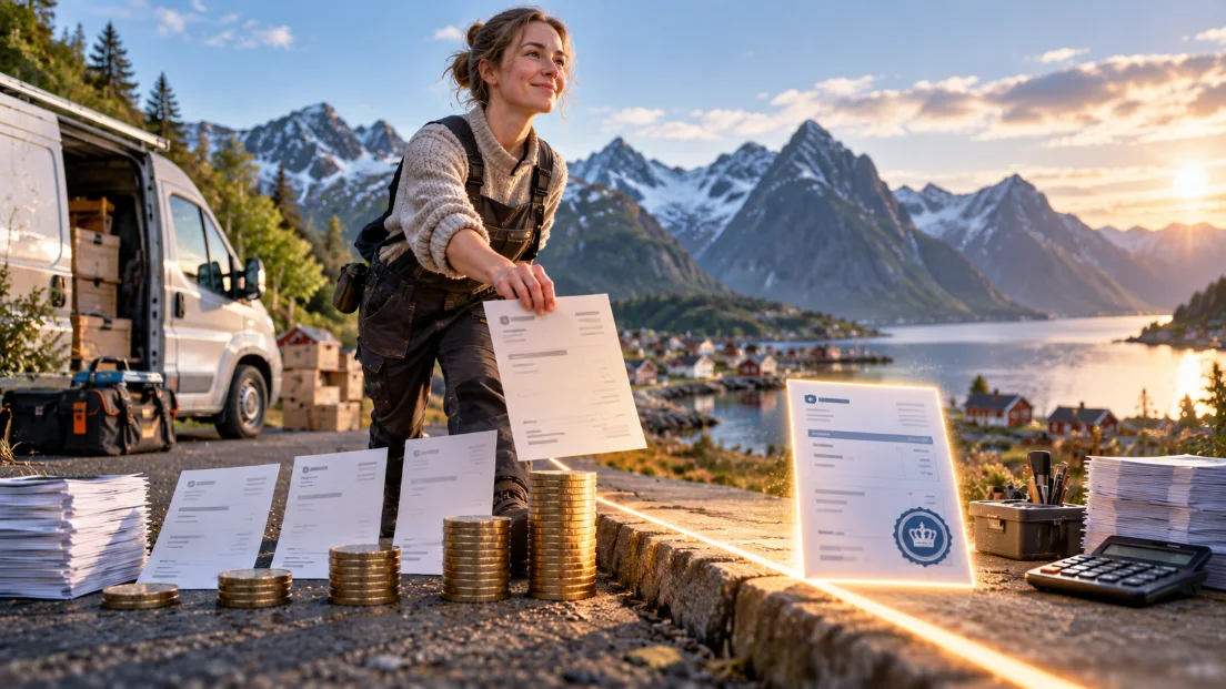 MVA w Norwegii — próg 50 000 NOK i pierwsza faktura