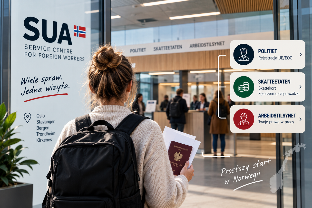 SUA w Norwegii – formalności zagranicznego pracownika