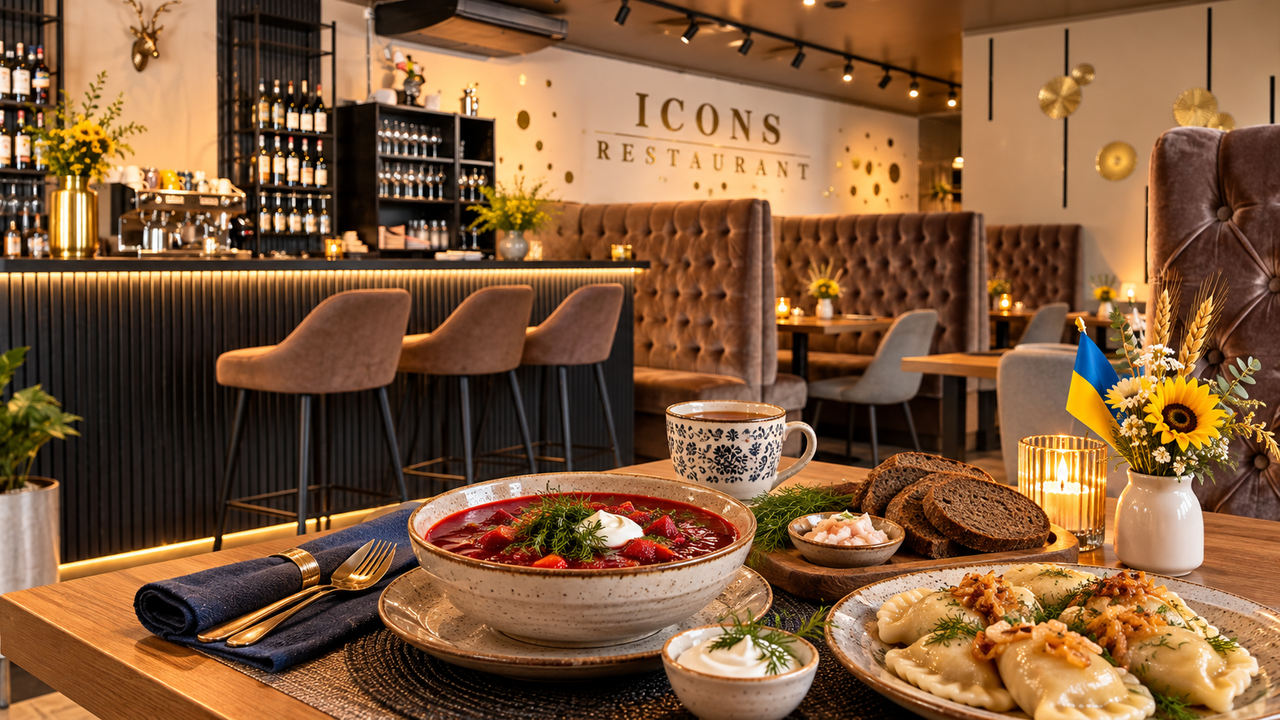 Vladyslav Krasnovskyi i zespół Icons Restaurant w nowym lokalu przy Sam Eydes gate 97 w Rjukan.
